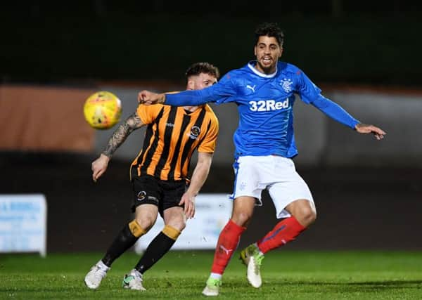 Rangers' Fabio Cardoso in action in the Steven Notman Testimonial against Berwick Rangers. Picture: Alan Harvey/SNS