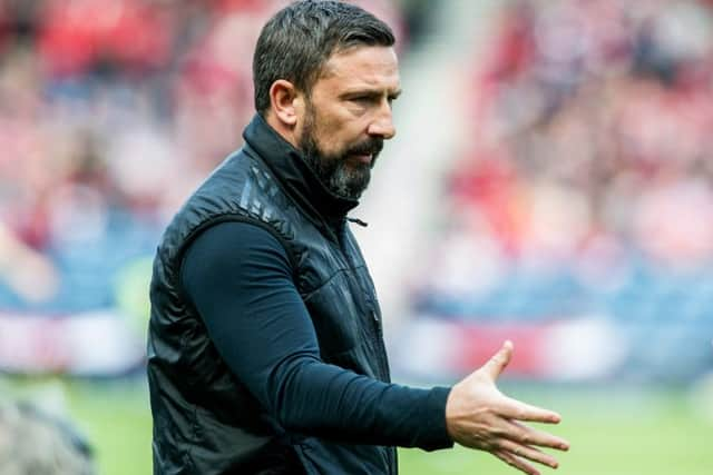 Aberdeen boss Derek McInnes is wanted by both Rangers and West Brom. Picture: John Devlin