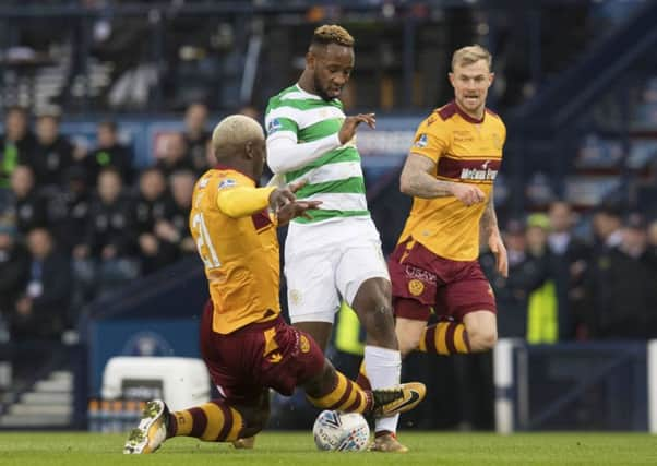 Cedric Kipres challenge on Moussa Dembele could have been a career wrecker, says Celtic coach Chris Davies. Picture: Craig Foy/SNS