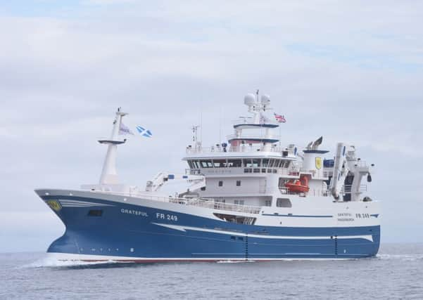 The pelagic vessel, Grateful  taken by David Linkie