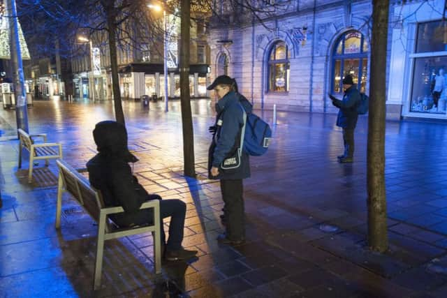 Street Pastor Stuart Crawford and Elaine Nicol Â© Martin Hunter