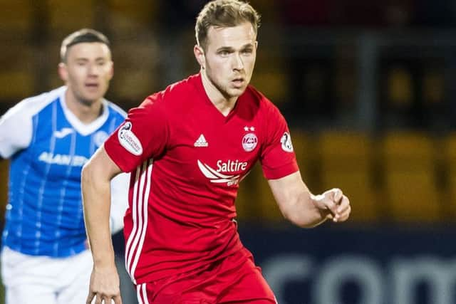 Aberdeen's Greg Stewart in action. Picture: Roddy Scott/SNS