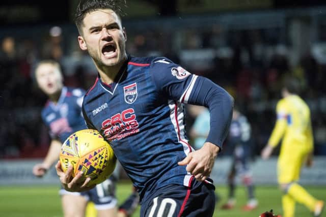 Alex Schalk celebrates after equalising from the spot.