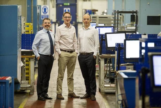 From left: Gary Walker, Paddy Graham (BGF investor) and Mark Walker. Picture: Peter Sandground