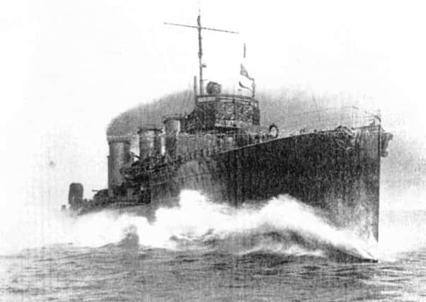 Archive of destroyer HMS Opal, which ran ashore in a snowstorm on the same evening as HMS Narborough on January 12, 1918, as the loss of almost 200 lives. Picture; PA