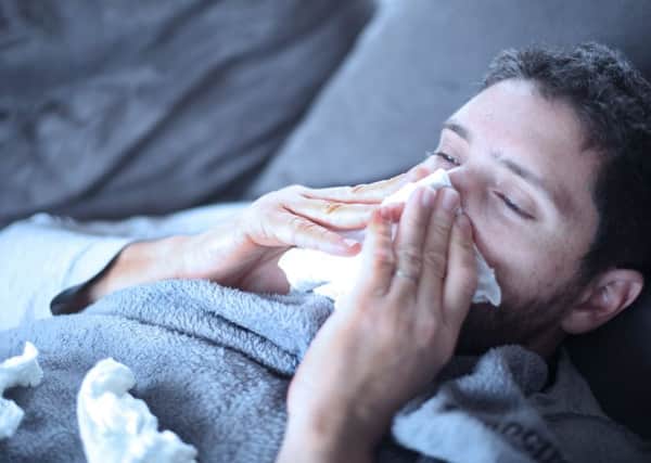 Flu rates across Scotland have risen steeply, putting hospitals under pressure. Picture: TSPL