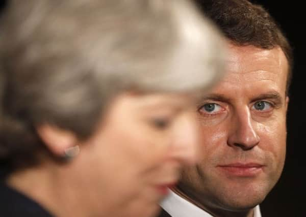 French President Emmanuel Macron's style and substance leaves Theresa May in the shade (Picture: AFP/Getty)