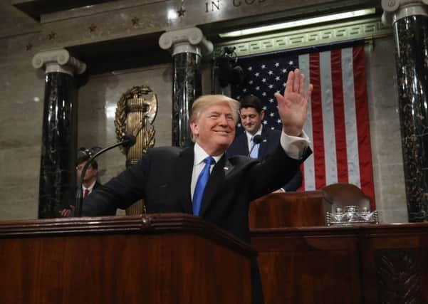 US President Donald Trump has waded into the debate about the future of the NHS. Picture: AFP/Win McNamee