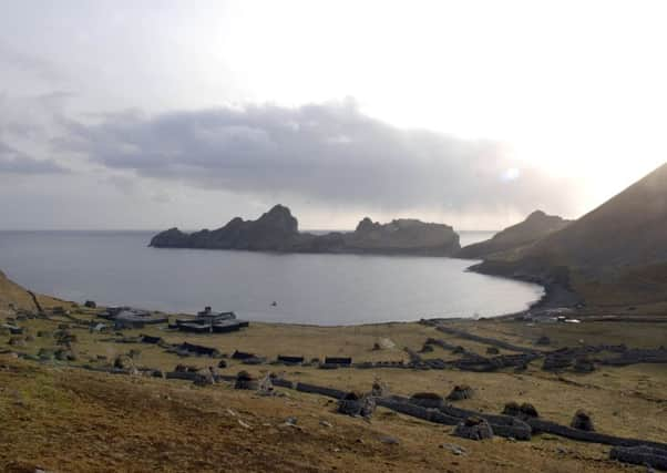 Village Bay,  St Kilda, the main settlement on Hirta. PIC: Ian Rutherford/TSPL.