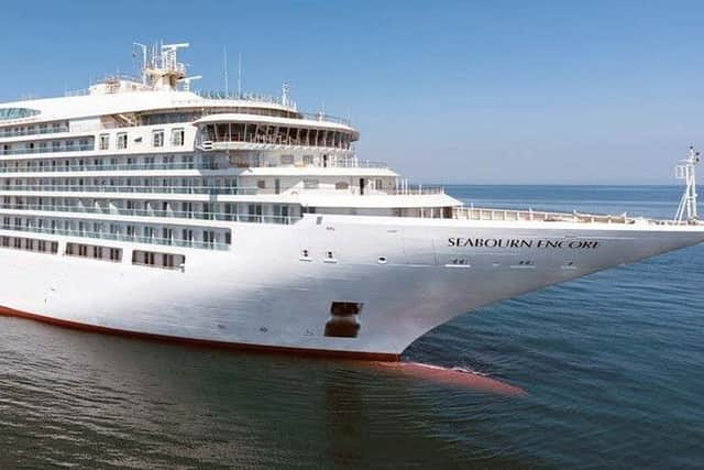 The Seabourn Encore.