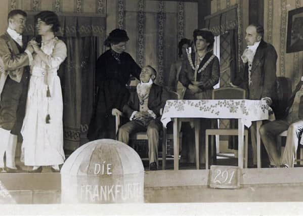 German prisoners-of-war at Stobs internment camp in the Scottish Borders perform a  scene from Die Frankfurter.
PICTURE: Jake Coltman