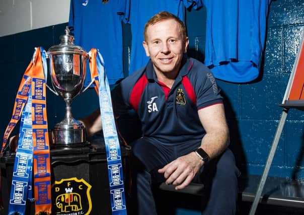 Manager Stephen Aitken says Dumbartons Irn Bru Cup run has united the town. Picture: SNS.