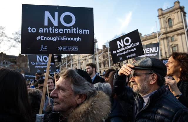 A protestor yesterday. (Photo by Jack Taylor/Getty Images)