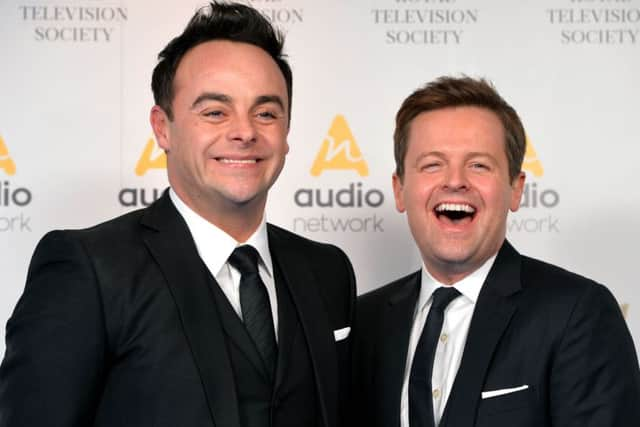 Anthony McPartlin (left) and Declan Donnelly aka Ant and Dec. Picture: Dominic Lipinski/PA Wire