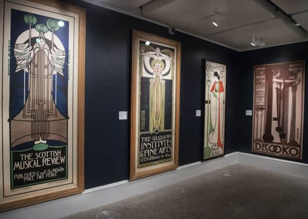 Installation shot from Charles Rennie Mackintosh - Making the Glasgow Style PIC: John Devlin