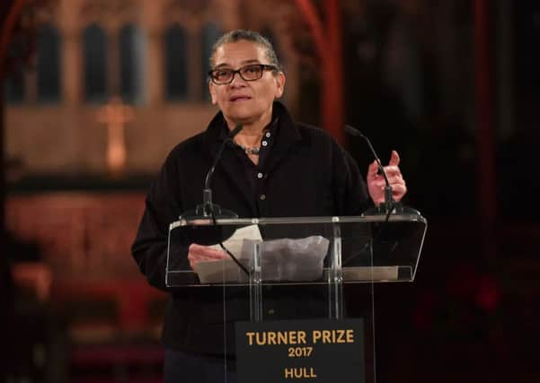 Lubaina Himid, winner of the 2017 Turner Prize PIC: Anthony Devlin/Getty Images