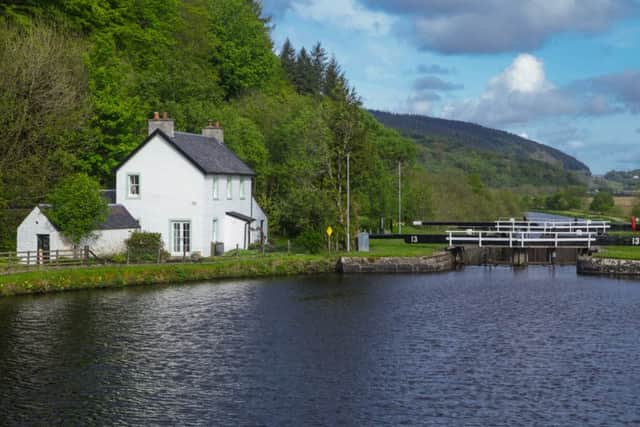 Crinan Canal in Ardrishaig.