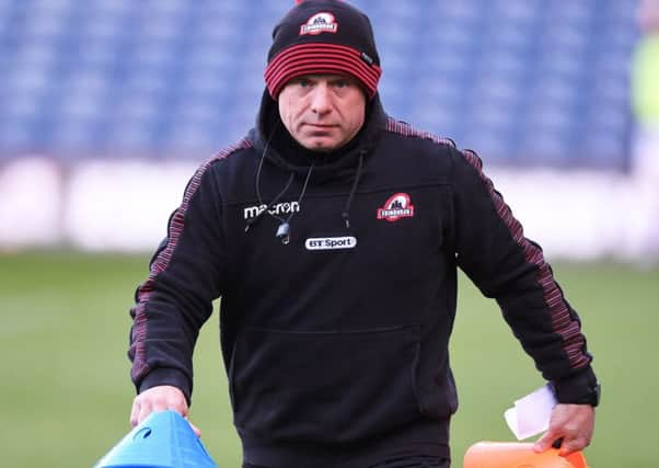 Edinburgh head coach Richard Cockerill during a training session. Picture: Gary Hutchison/SNS/SRU