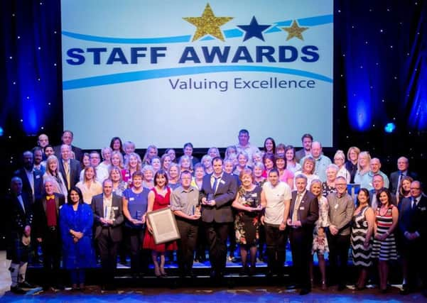 Winners and finalists are pictured at the awards ceremony.