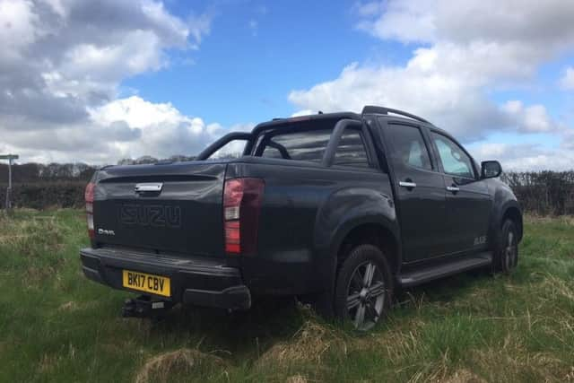 The business end of the double cab D-Max which has a top payload of 1,101kg