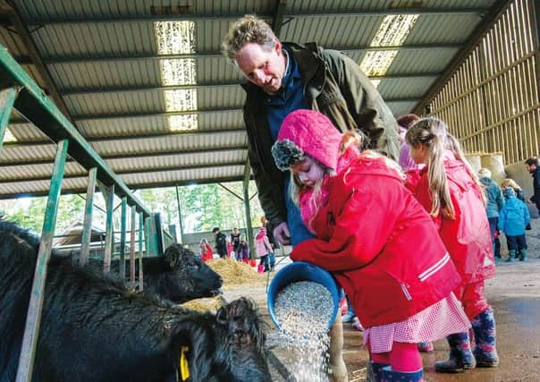 RHET P2 visit Blegbie Farm by Alan Richardson.