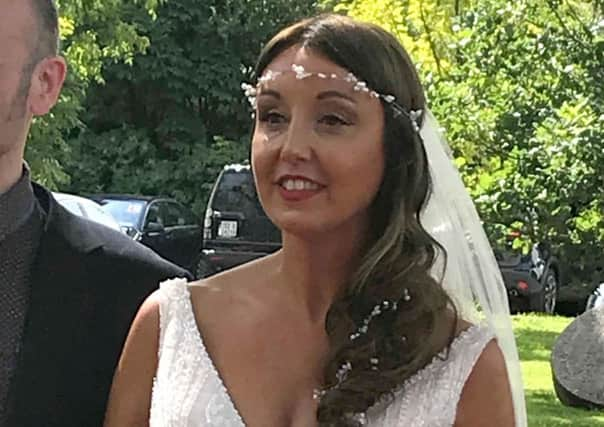 Zoe Holohan on her wedding day in Co Meath. Picture: Handout/PA Wire