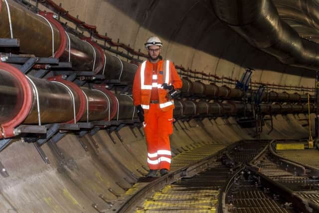 The completion of the tunnel has involved 100 workers from around world.