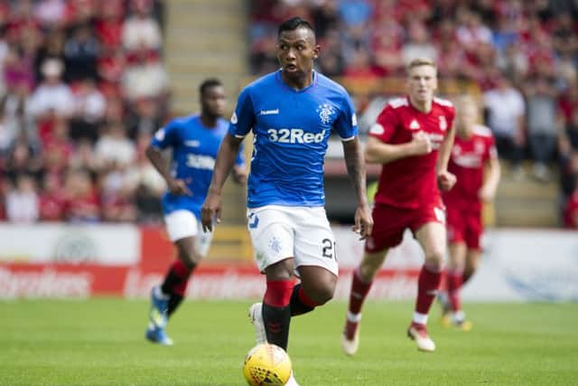 Rangers forward Alfredo Morelos in action. Picture: SNS/Craig Williamson