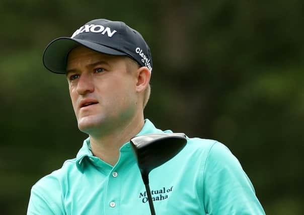 AKRON, OH - AUGUST 02:  Russell Knox of Scotland plays his shot from the third tee during World Golf Championships-Bridgestone Invitational - Round One at Firestone Country Club South Course on August 2, 2018 in Akron, Ohio.  (Photo by Greg Shamus/Getty Images)