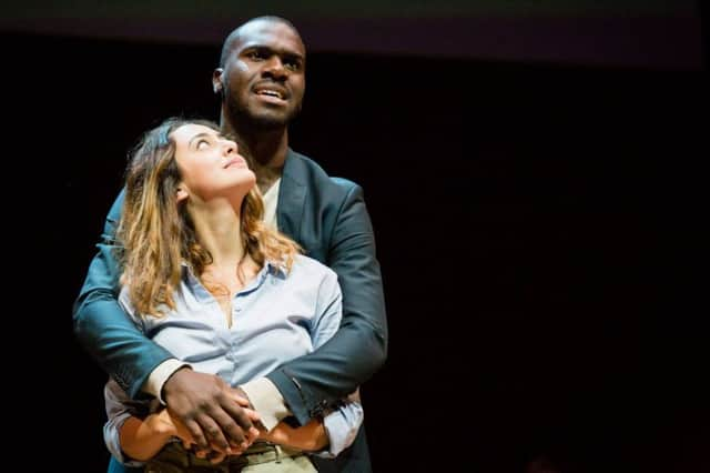 Thierry Mabonga and ZoÃ© Tremblay in First Snow/PremiÃ¨re neige. Picture: Sally Jubb