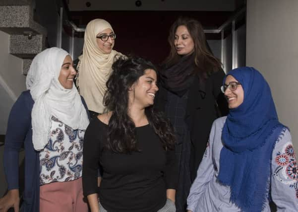 Left to right: back, Raisah Ahmed, Ghizala Avan; front, Samina Ansari, Ayesha Amin and Mahrukh Shaukat. Picture John Devlin