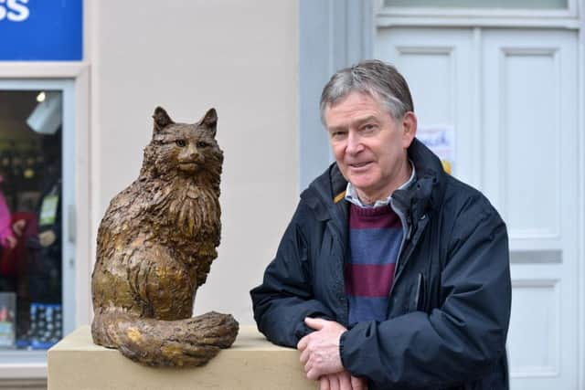 Sculptor David with another work