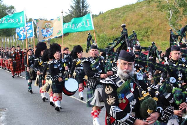 The Lonach Highlanders march on for 177th year