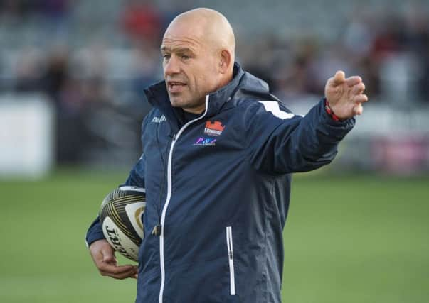 Edinburgh head coach Richard Cockerill supervises training. Picture: Gary Hutchison/SNS/SRU