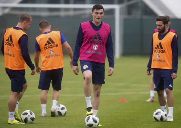 John Souttar at Scotland training. Picture: SNS