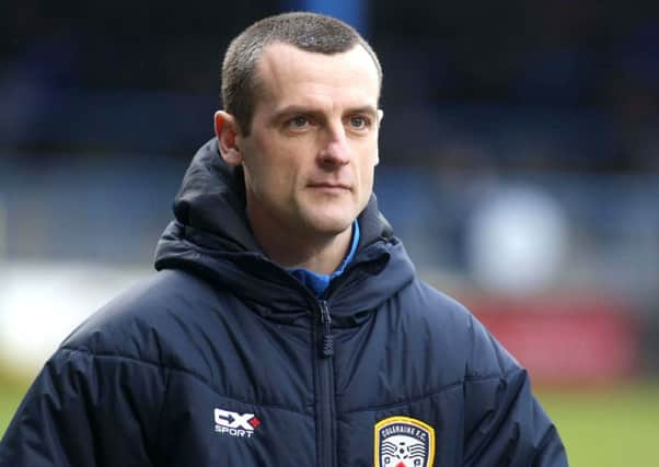 Oran Kearney has left Coleraine to take the St Mirren job. Picture: Lorcan Doherty/INPHO/REX/Shutterstock