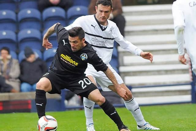 Nacho Novo playing for Morton. Pic: JP