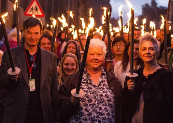 Ian Rankin, Val McDermid and Denise Mina at Bloody Scotland, Scotland's International Crime Writing Festival in Stirling last year. Picture: Paul Reich