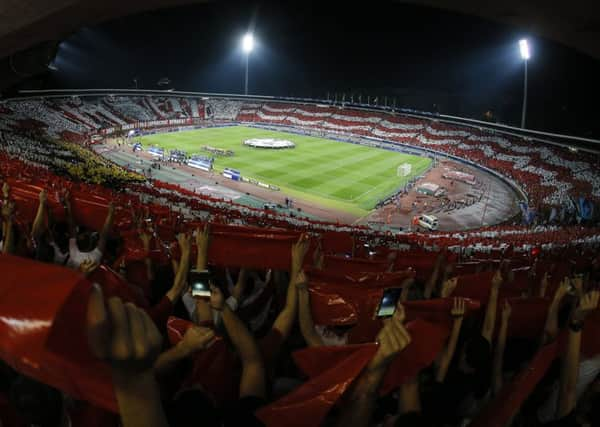 A general view of the Crvena Zvezda Stadium ahead of the Champions League meeting between Red Star Belgrade and Napoli. Picture: Getty Images