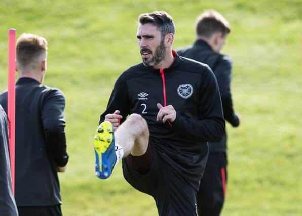 Michael Smith says the pre-season training day at Gullane beach was the hardest day he had experienced in football. Picture: Paul Devlin/SNS