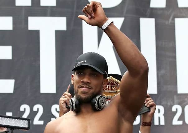 Anthony Joshua. Picture: Nick Potts/PA Wire