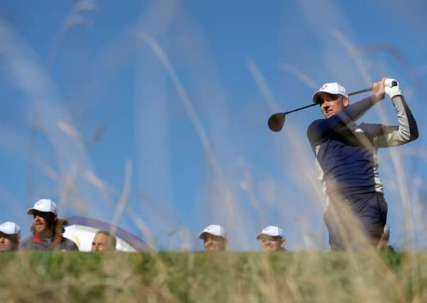 Ian Poulter during practice p at Le Golf National.