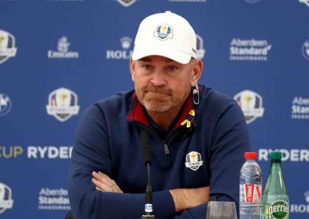 Team Europe captain Thomas Bjorn