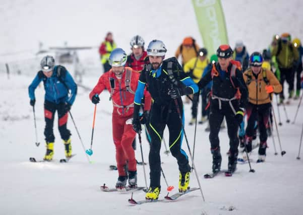 Finlay Wild, one of the leaders of the Scottish Skimo pack