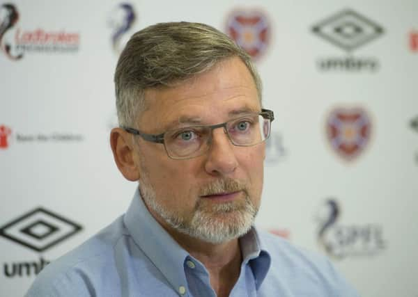 Hearts manager Craig Levein. Pic: SNS