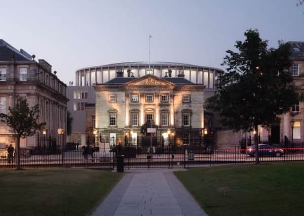 New artist impressions of The Impact Centre - the proposed concert hall behind St. Andrew Square, Edinburgh