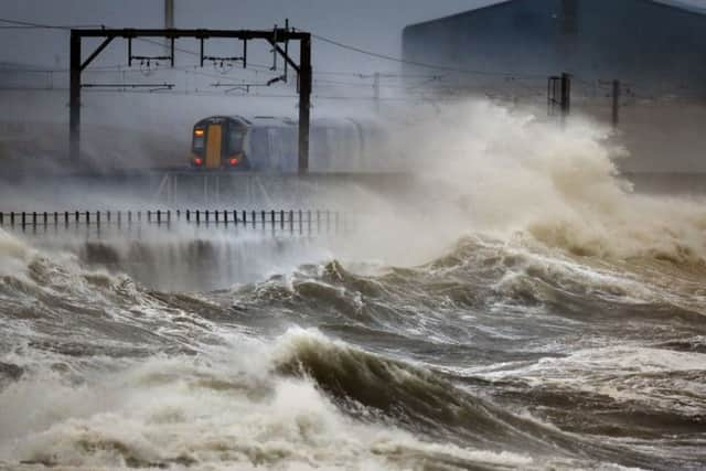 Storm Ali damaged overhead power lines and trees fell on tracks. Picture: PA