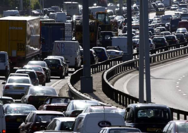 The M8 was closed on Saturday morning due to a police incident. Picture: TSPL