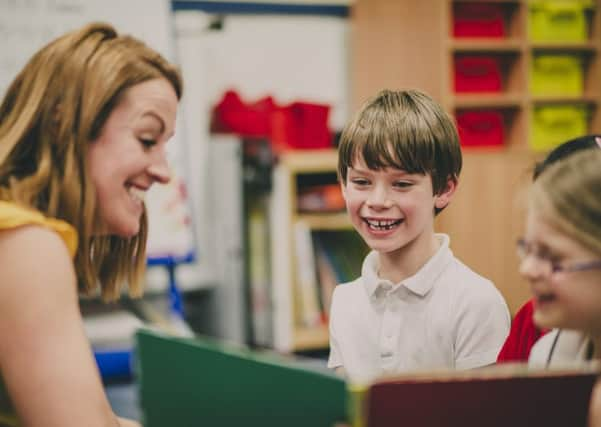 Children in a classroom