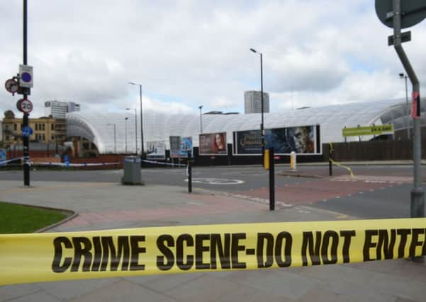 A police cordon following the Manchester terror attack. Picture: OLI SCARFF/AFP/Getty Images